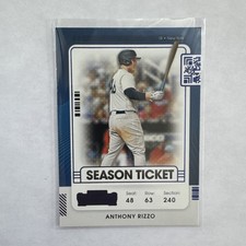 2021 Panini Contenders - Season Ticket Anthony Rizzo #53 Blue