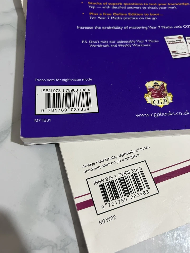 KS3 Year 7 Maths Student Book and Workbooks with Answers 3 Books Bundle CGP - Image 4 of 4