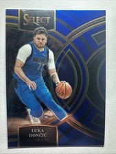 Luka Doncic 2023-24 Panini Select Blue Prizms #150 Dallas Mavericks