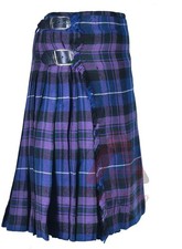 Pride of Scotland Tartan Kilt Traditional 8-Yard Casual Highland Kilt for Men