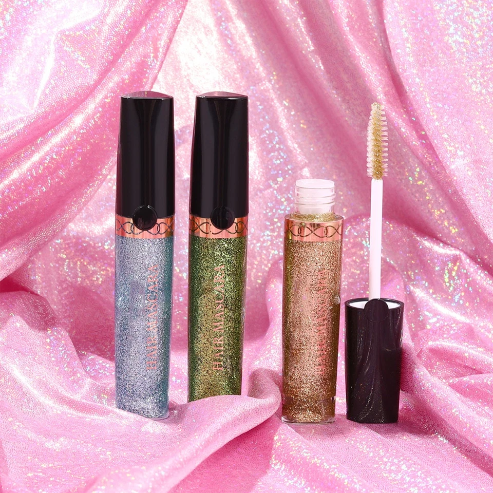 1Pc Women Shimmer Hair Mascara Halloween Cosplay Face Body And Hair Glitter - Image 2 of 4