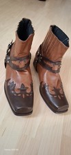 Herren Leder Cowboystiefel Braun Größe 43 aus Italien.