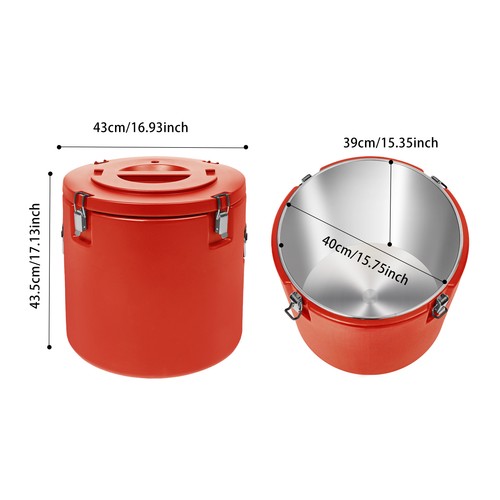 13.21Gal Insulated Soup Container Commercial Food Warmer Food Warmer & Cover - Picture 2 of 15
