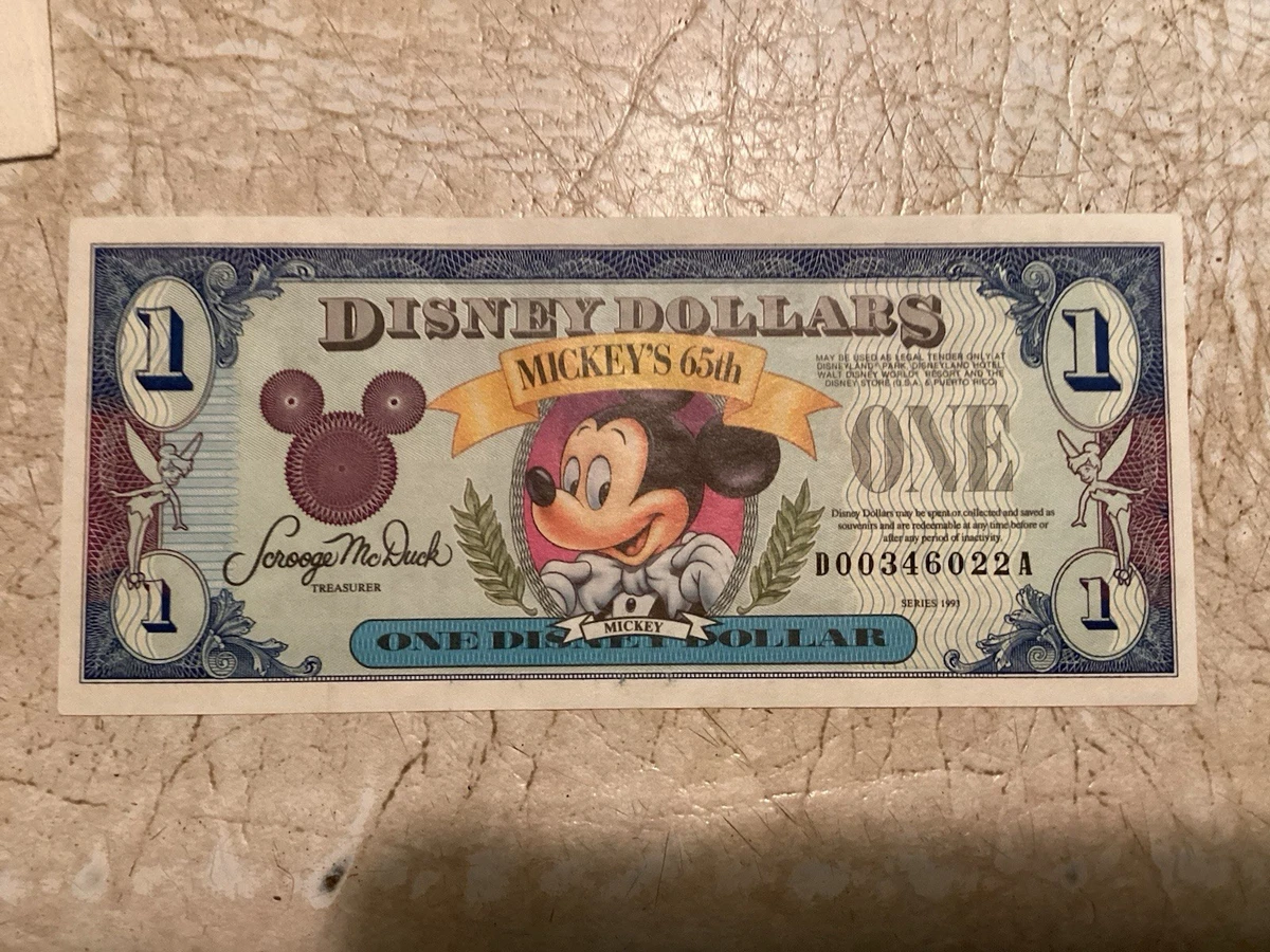 1993 Disney Dollar for sale | eBay