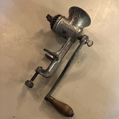 Vintage LF&C USA Universal Manual Bread Crumber Grinder Table Clamp