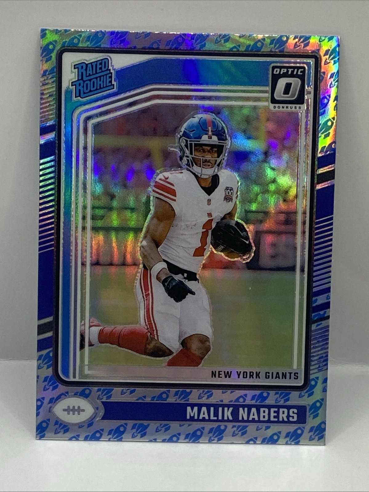 2024 Panini Donruss Optic Malik Nabers Rocket Emoji SSP Rated Rookie #271 RC