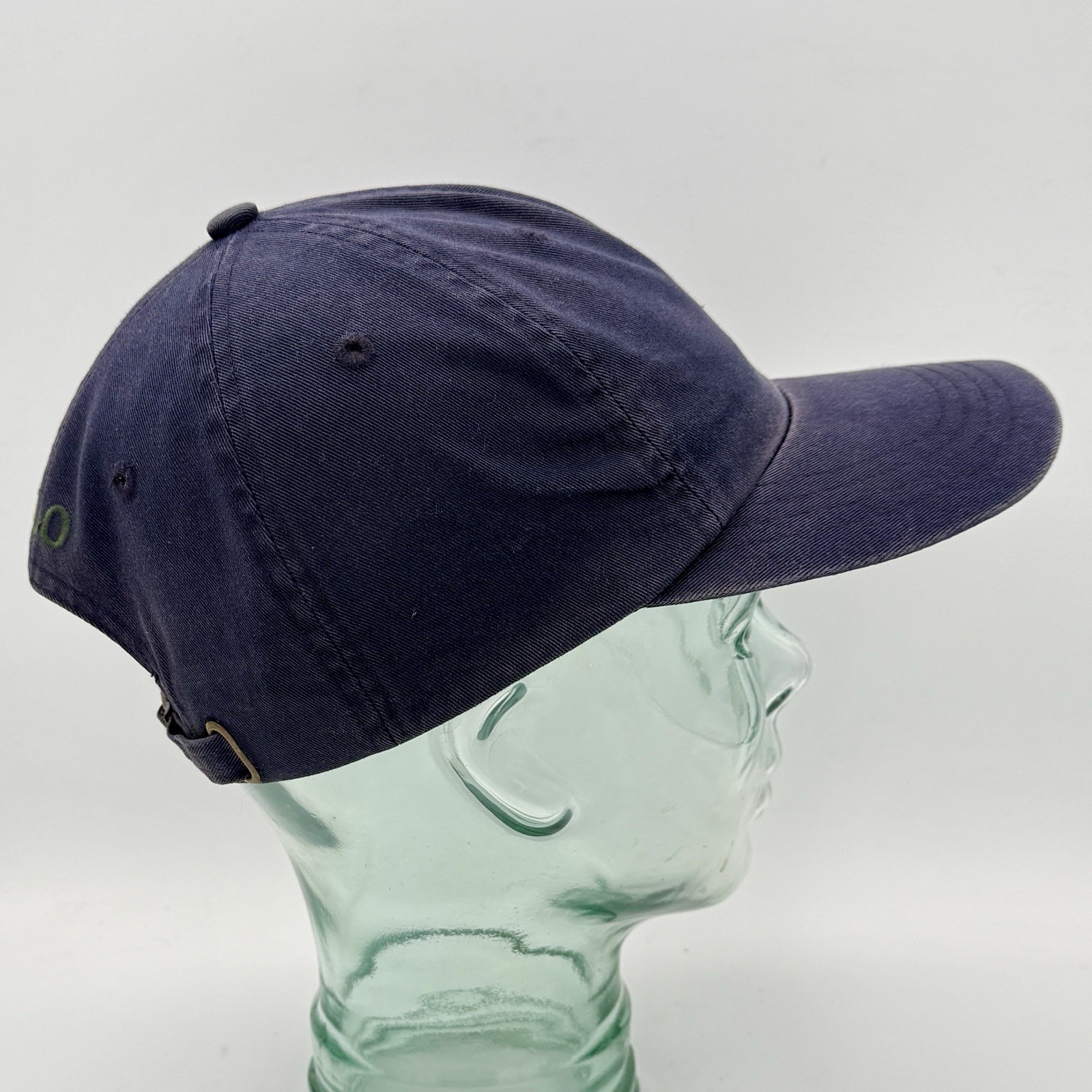 Cappello Polo Ralph Lauren berretto cinturino schiena blu verde pony invecchiato dissolvenza preppy papà