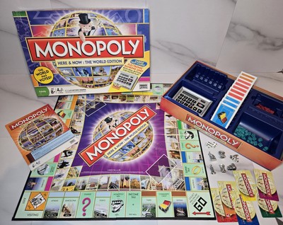 Hasbro Monopoly Hier und Jetzt Die Welt Edition Brettspiel vollständig
