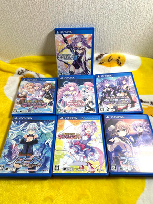 Lot 7 Neptune 1 2 3 U PP Noir Blanc set PSV vita Compile Heart Japan Tested