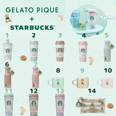Starbucks + gelato pique Stainless Steel Bottle Glass Mug