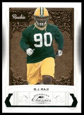 B.J. Raji Rookie /999 2009 Donruss Classics #159 Green Bay Packers