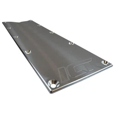 ICT Billet 551629; Valley Pan Cover Plate, w/o Gasket, Billet Alum for Chevy LS