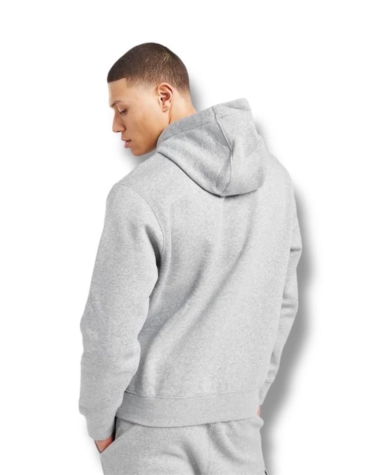 Nike Tracksuit Set DX0783-063 Gray Fleece Hoodie + Joggers | Multi Logo | S M L - Image 4 of 4