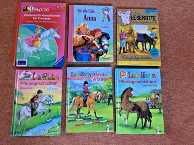 6 mal Lesenlernen Leseratte,Leselöwen, Leserabe, Lesepiraten , Pferdegeschichten