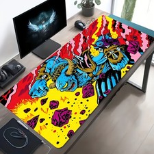 1pc Large Size Esports Gaming Mouse Pad, Comic Style Blue Skin Warrior Pattern