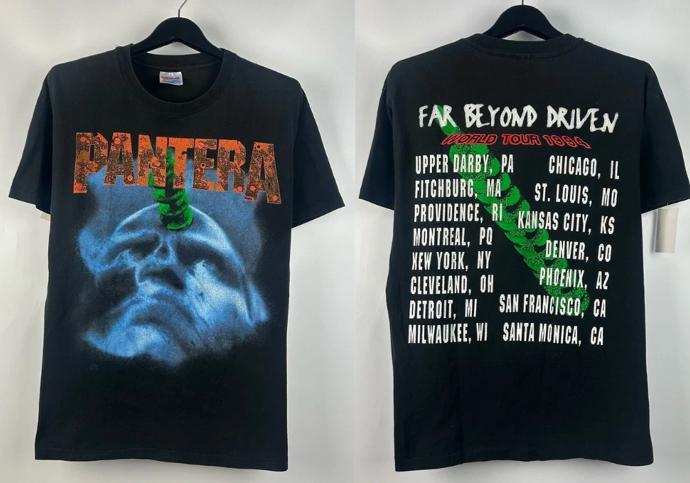 Rock Off Ladies Maglietta Ufficiale Pantera Vintage Rider - Donna - Cotone - Manica Corta - Taglia Large - 3