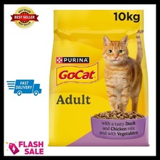 GO-CAT Adult Dry Cat Food Chicken and Duck 10kg Pack Fast Delivery Uk 2.70 per kilo