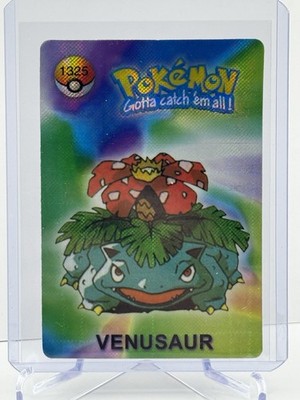 Venusaur #1325 - Pocket Monsters Vending Holo Prism - Bandai Nintendo 1999