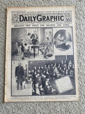 SELTENE Tagesgrafik Zeitung 4. Mai 1920 Wohnungsanleihen Feldzug ORIGINAL