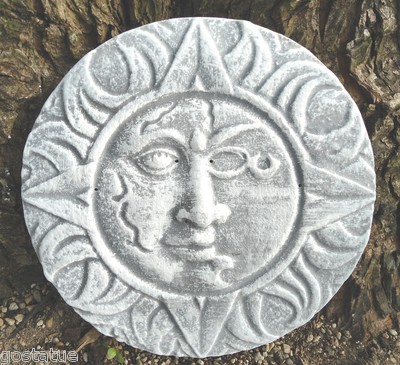 Concrete sun mold garden casting eclipse plastic mould 7.5'' x 1/2'' thick
