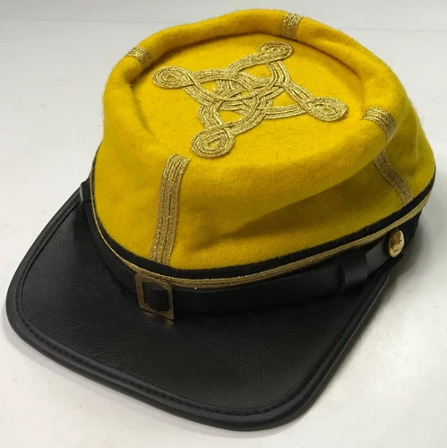 CIVIL WAR CONFEDERATE CS COLONEL MAJOR CAVALRY OFFICER KEPI FORAGE CAP-MEDIUM