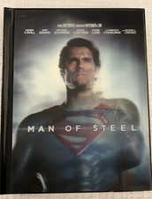 Man of Steel Book  Blu-ray/DVD - Ventricular Cover, 2013, 3 Disc Set Disc VG 