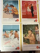 4x 1960's Coke COCA COLA  Print Ad Lot