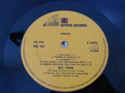 NEIL YOUNG HARVEST LP STUNNING 1st UK PRESS 1972 NM - Picture 8 of 12