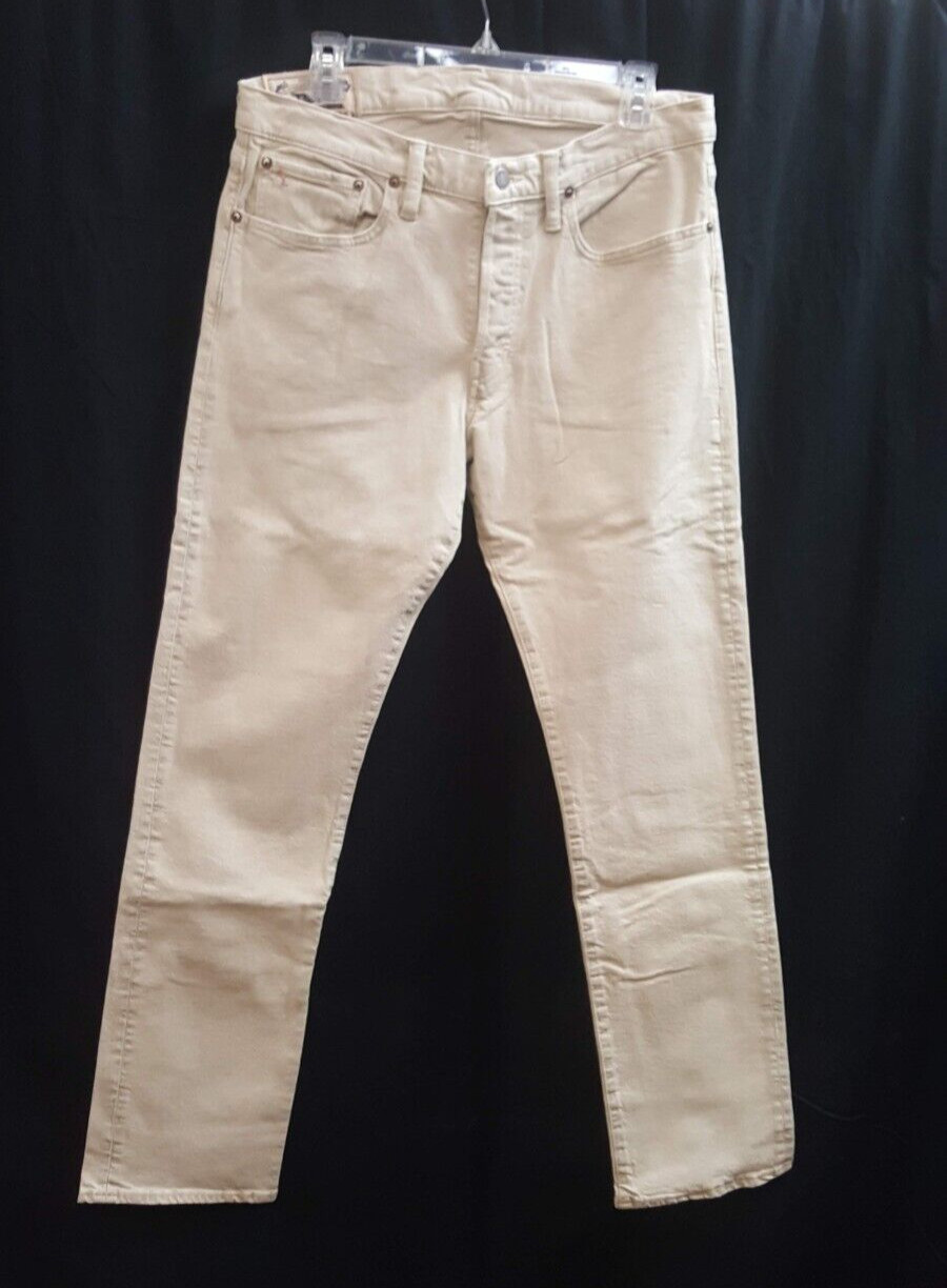 Поло Ralph Lauren мужское Varick Slim Прямое, Хаки, 32 X 32