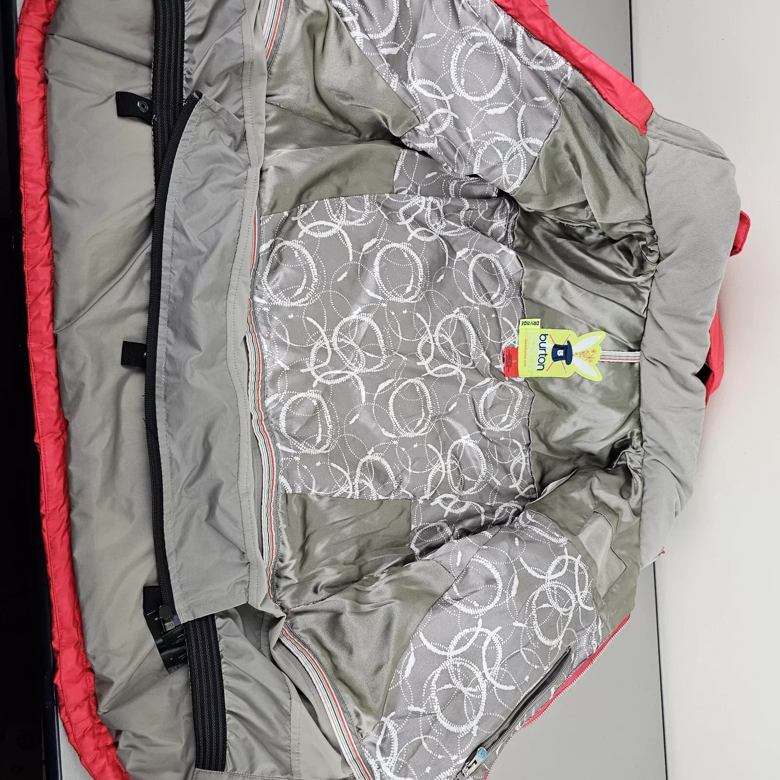 burton dryride snowboard down winter jacket