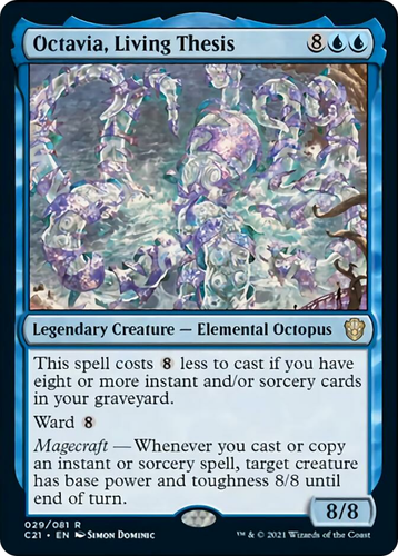 OCTAVIA, LIVING THESIS ~mtg NM-M Commander 2021 Rare