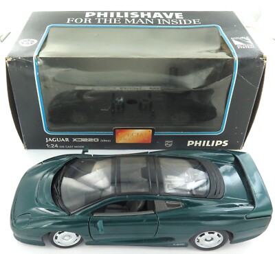 MAISTO / PHILISHAVE 1992 XJ220 JAGUAR METALLIC GREEN 1:24 DIECAST