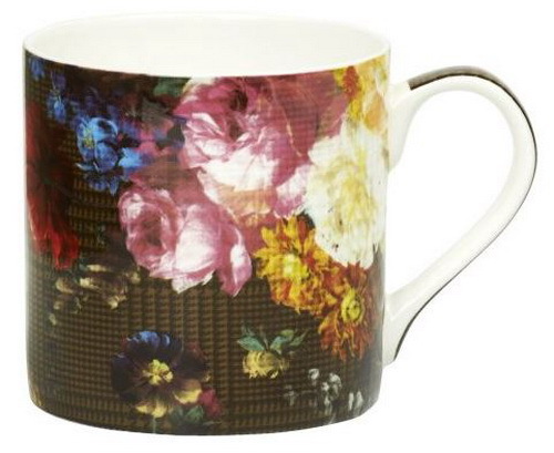 "Porzellan-Tasse\"Rocking Romance\"Herbst Rosen*Nostalgie 0,35L Becher*Bonechina"-image