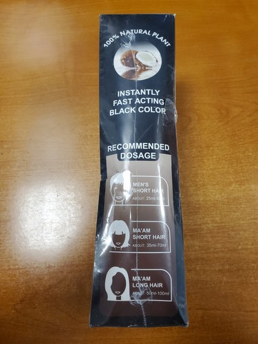 Coconut Black Permanent Hair Dye Instant Shampoo 16.9oz. Exp. 3/26 E6D - Picture 4 of 5
