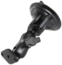 RAM Short Arm Suction Cup Mount w/ Two 1" Ball Diamond Bases - RAM-B-166U-A