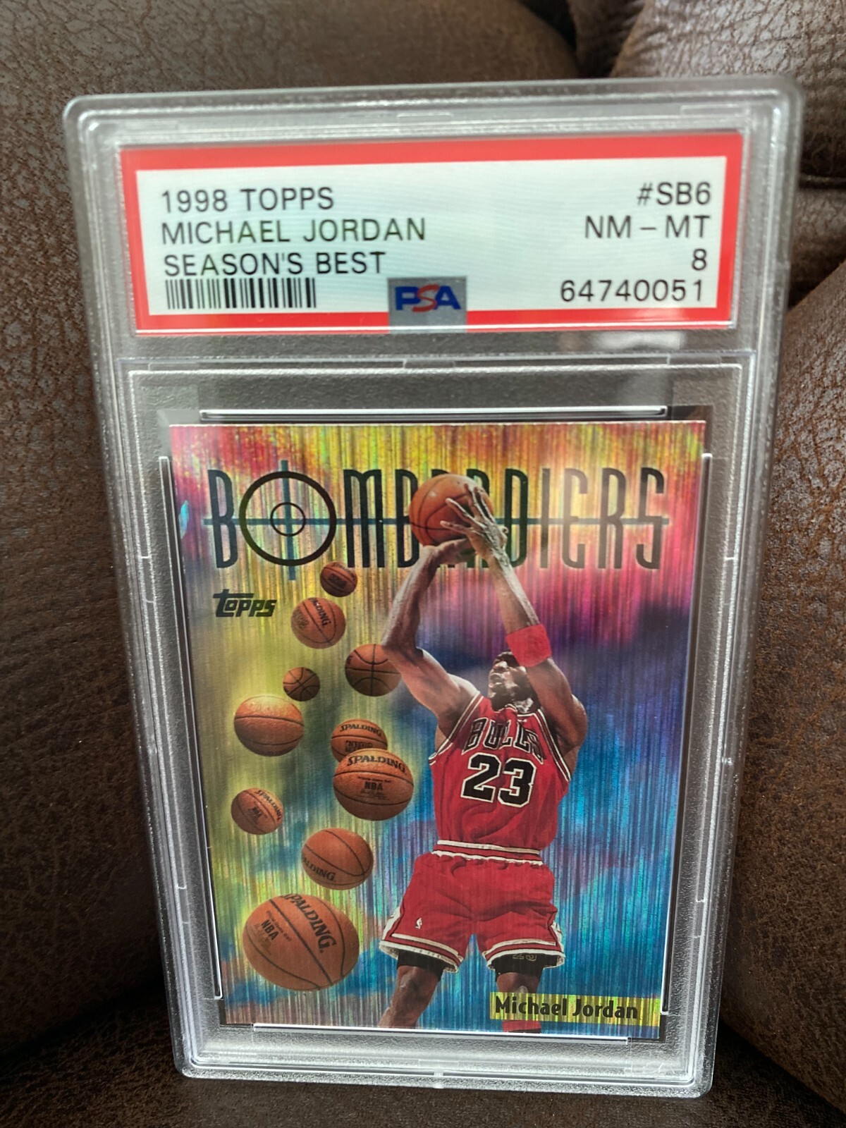 1998-99 Topps Michael Jordan Season's Best Bombardiers #SB6 PSA 8