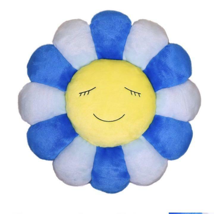 Takashi Murakami Blue Flower Cushion Pillow plush 60cm Complexcon
