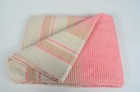 Pink And Beige Organic Cotton 4-Season Blanket, Bedspread, 78x59 inch
