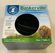 LM Baskerville Ultra Muzzle for Dogs Size 4 - Dogs 40-65 lbs - Nose Circumferen