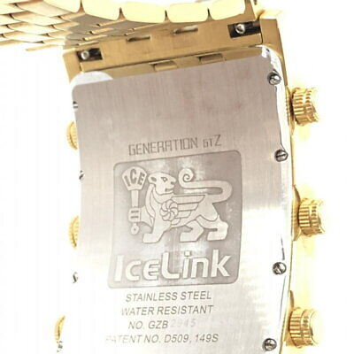 IceLink GENERATION BIG CASE GZB-YYY Quartz Used Watch Gold IceLink GENERATION BIG CASE GZB-YYY Quartz Used Watch Gold