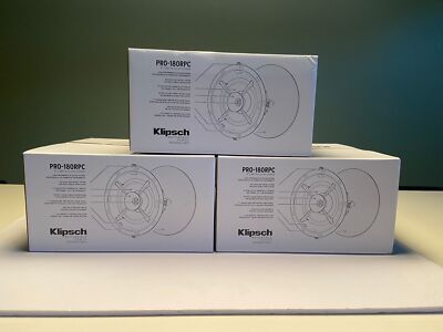 Brand New Klipsch PRO-180RPC In-Ceiling Speaker X 3 units for sale