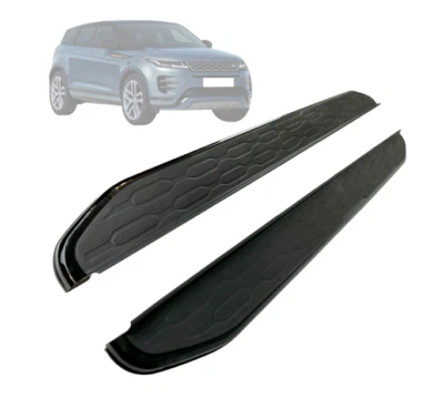 KONNEKT Side Steps Black Gloss Fits Range Rover Evoque 2019 Onwards Running Boards L551