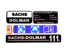 Zestaw naklejek do piły łańcuchowej Sachs-Dolmar 111