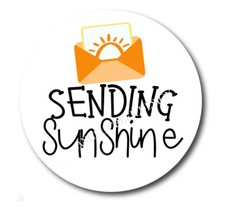 Sending Sunshine Happy Mail Scrapbook Stickers Envelope Seals Happy Mail Labels