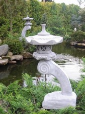 japanische Steinlaterne -- Rankei A -- Gartendekoration Koiteich Steinguss  