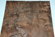 Walnut Burl Raw Wood Veneer Sheet 13 x 20 inches 1/42nd thick    4674-87