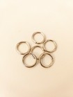 Ösen  Spaltringe Binderinge Biegeringe   Kettenverbinder Silber Ø 15 mm 25Stk.