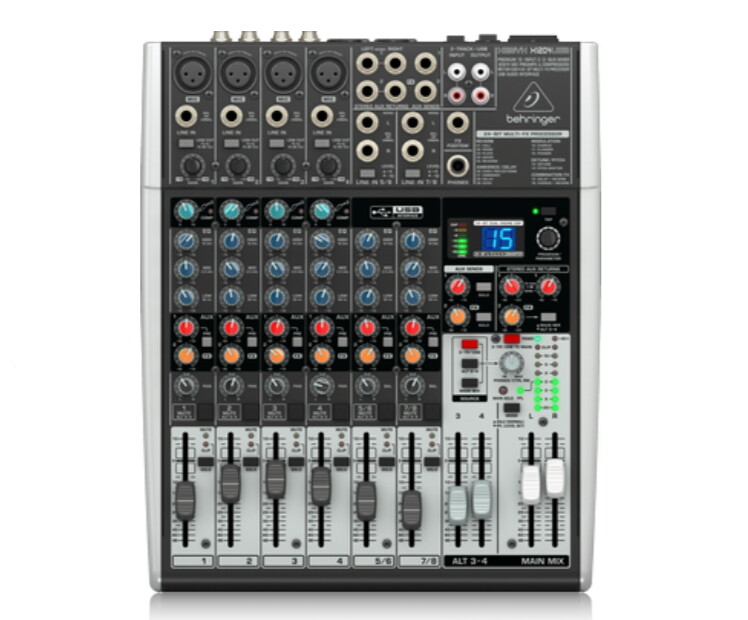 Behringer XENYX X1204USB Premium 12-Input 2/2-Bus Mixer British EQ