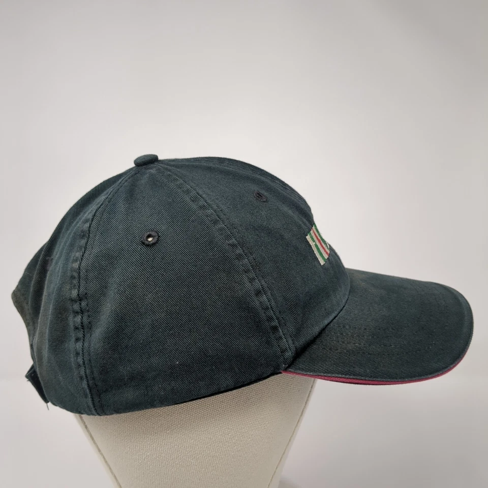 Sombrero HENRI Strapback Verde Talla Única Ajustable Bordado 6 Paneles Halcón Foto 4 de 4