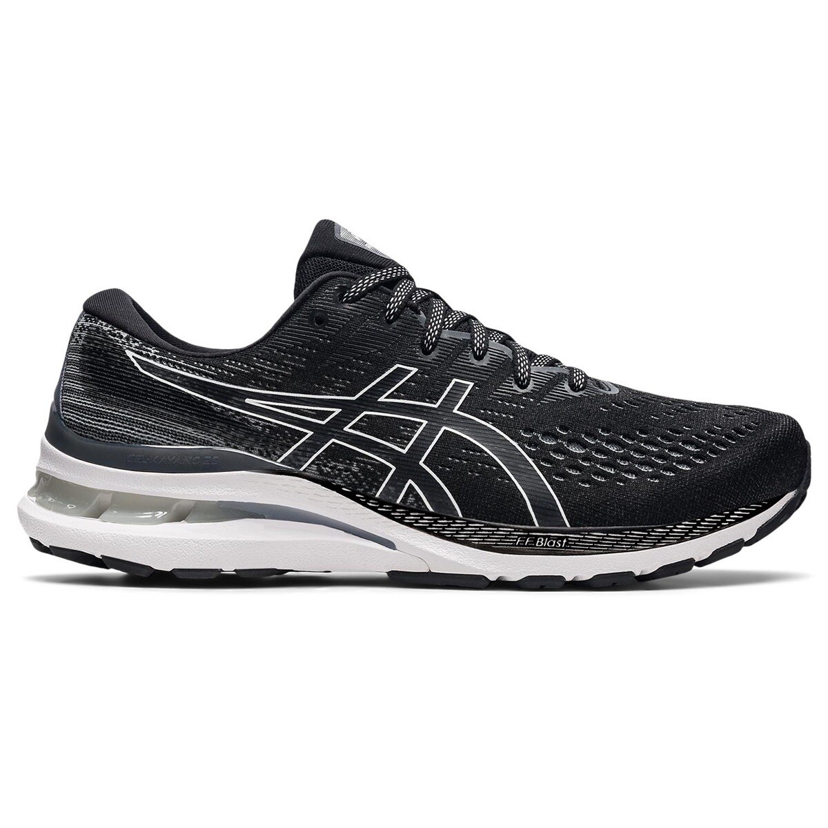 mens asics GEL kayano running shoes black/grey size uk eu 39 #B4